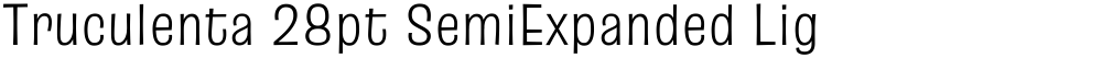 Truculenta 28pt SemiExpanded Light