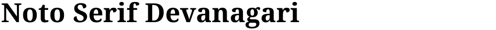 Noto Serif Devanagari