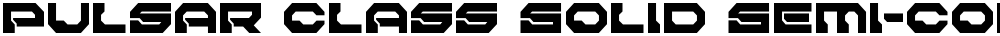 Pulsar Class Solid Semi-Condensed