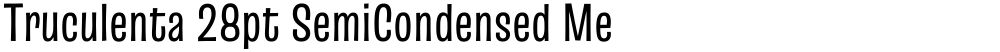 Truculenta 28pt SemiCondensed Medium