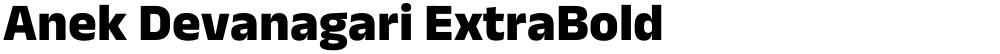 Anek Devanagari ExtraBold