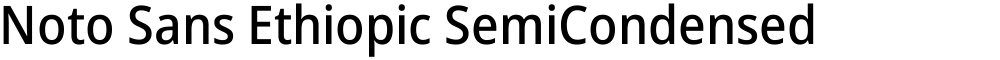 Noto Sans Ethiopic SemiCondensed Medium