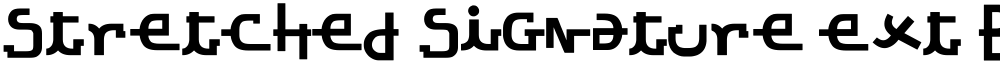 Stretched Signature Ext Bold