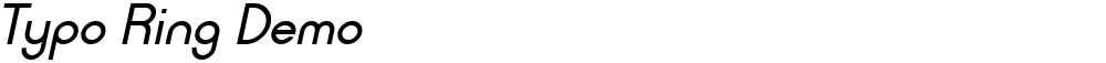 Typo Ring Demo