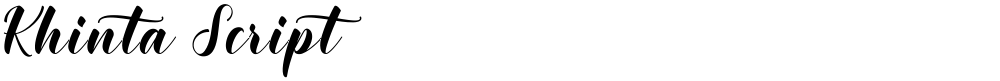 Khinta Script