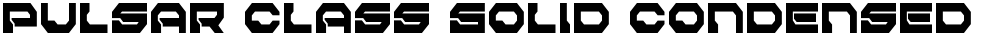 Pulsar Class Solid Condensed